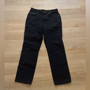 Eddie Bauer black straight leg denim jeans